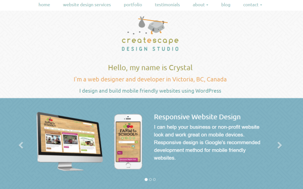 Createscape Design Studio: custom website design and mobile friendly services