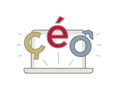 Register with French characters