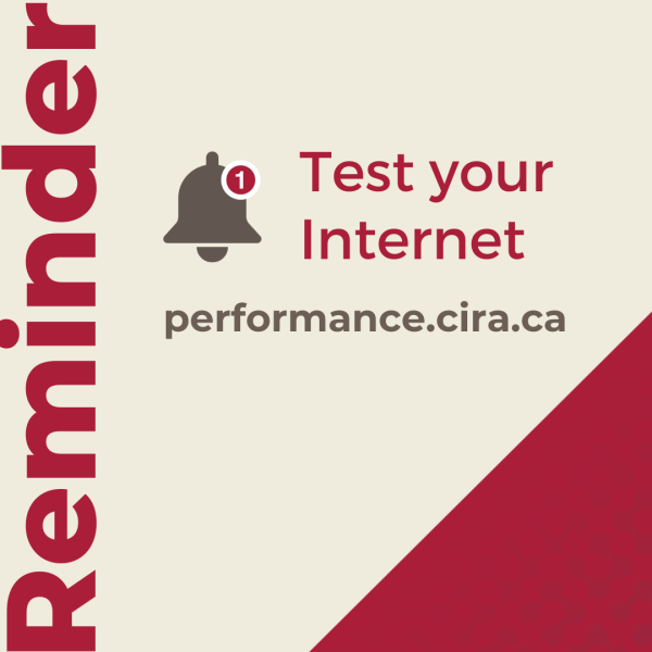 Test your internet with CIRA's Internet Performance Test