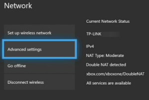 Xbox Advanced Settings