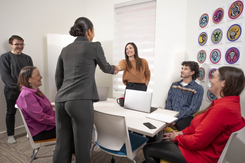 Meeting new employee